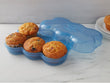 Muffin Fresh Container - 6 Fresh Muffins Keeper & Airtight Storage